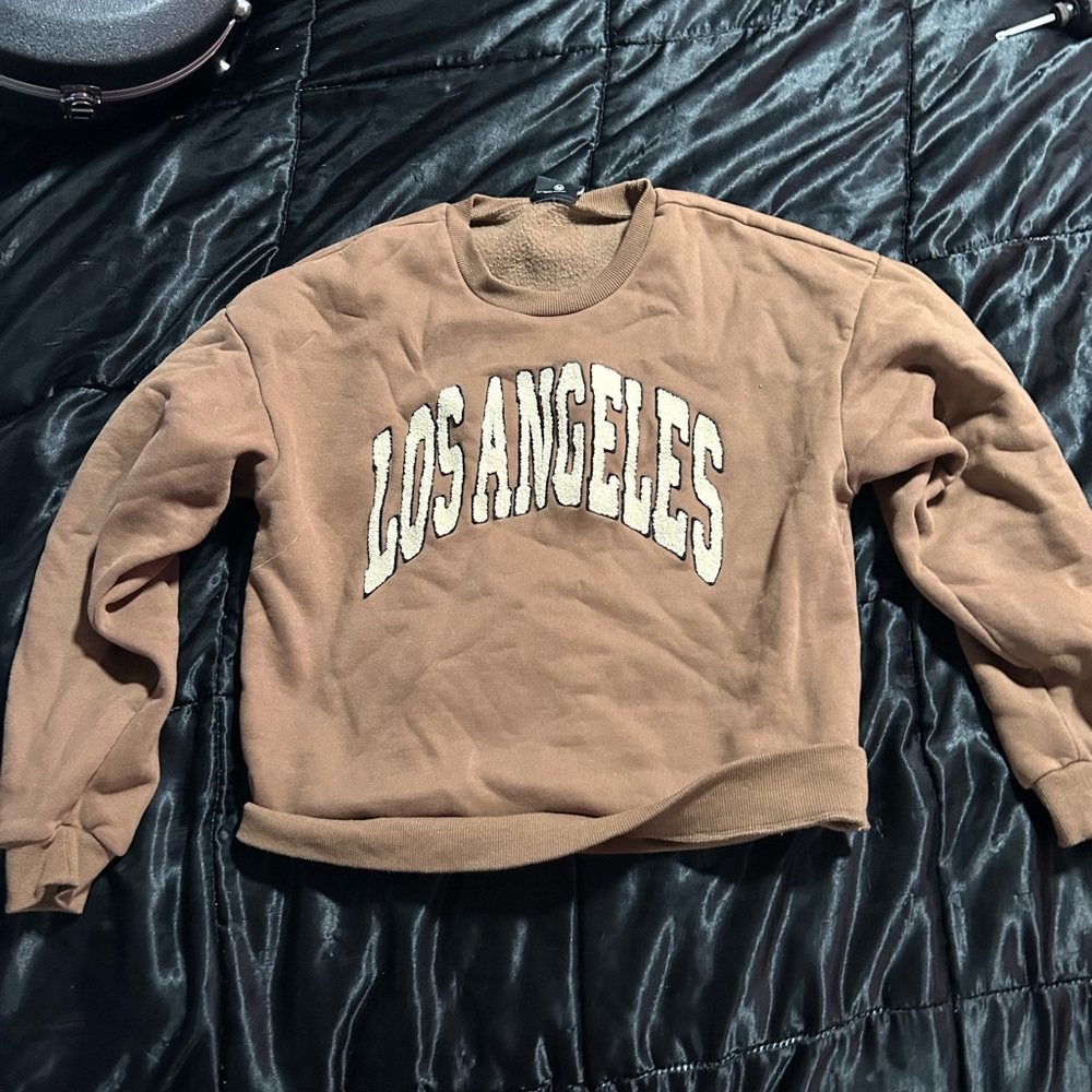 Los Angeles Brown Crew Neck Sweater